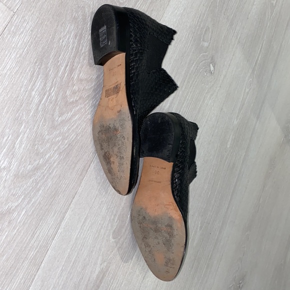 Black leather booties - Picture 4 of 4